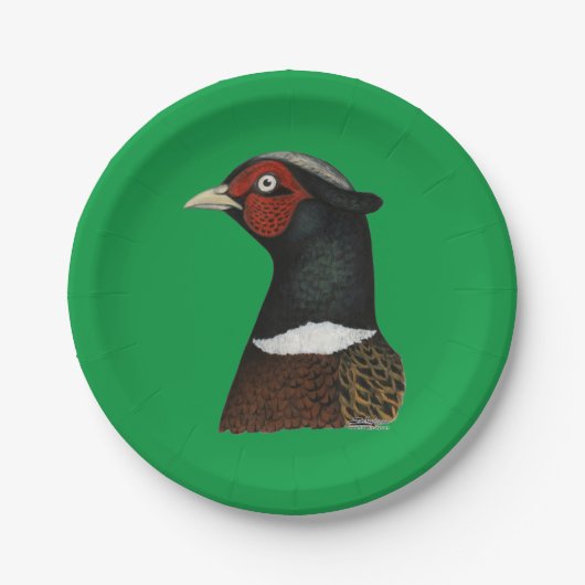 Ringneck Pappteller (Vorderseite)