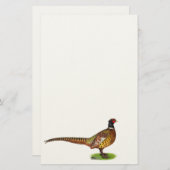 Ringneck Pheasant Rooster Briefpapier (Vorne/Hinten)