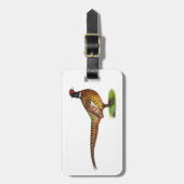 Ringneck Pheasant Rooster Gepäckanhänger (Vorderseite vertikal)