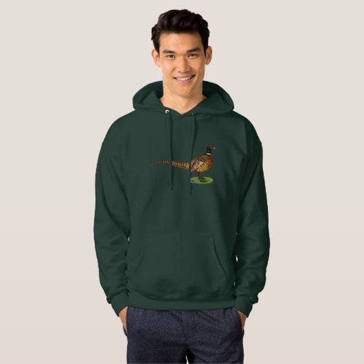 Ringneck Pheasant Rooster Hoodie (Vorne ganz)