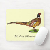 Ringneck Pheasant Rooster Mousepad (Mit Mouse)