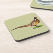 Ringneck Pheasant Rooster Untersetzer (Linke Seite)
