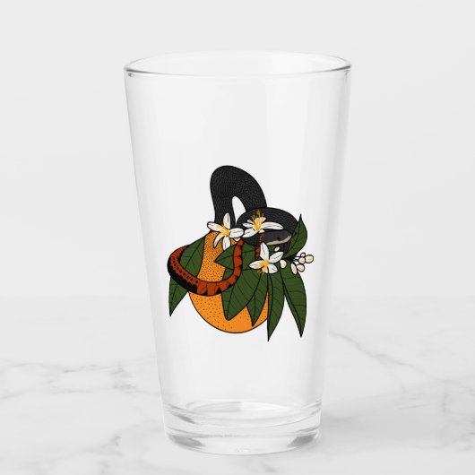 Ringneck Schlange und Orange Glas (Vorderseite)