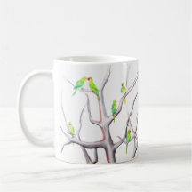 RingNecked Parakeet-Grafik-Tasse