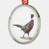 Ringnecked Pheasant Silbernes Ornament (Links)