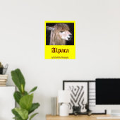 Ringo-Alpaca-Poster Poster (Heimbüro)