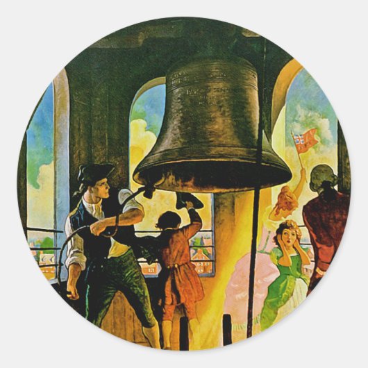 Ringout Liberty Runder Aufkleber (Vorderseite)