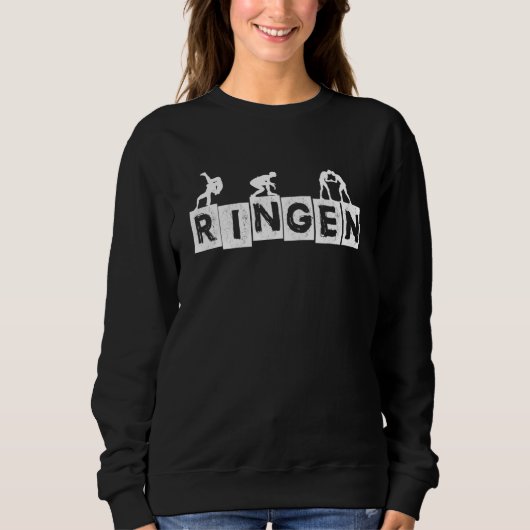 Ringring Motif Ringmatte Idee Sweatshirt (Vorderseite)