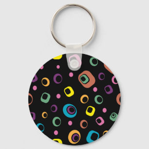 Rings Abstrakt Art Schlüsselanhänger