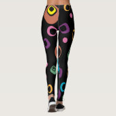 Rings Abstrakt Background Leggings (Rückseite)