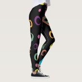 Rings Abstrakt Background Leggings (Rechts)