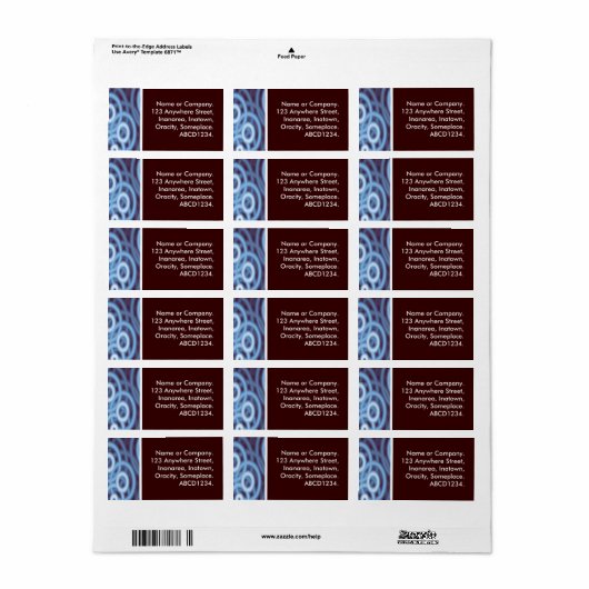 Rings Adressaufkleber (Vorne)