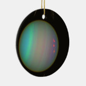 Rings and Moons Circling Uranus Keramik Ornament (Rechts)