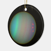 Rings and Moons Circling Uranus Keramik Ornament (Links)