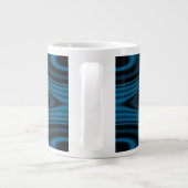 Rings and Ripples Blue Jumbo-Tasse (Rückseite)