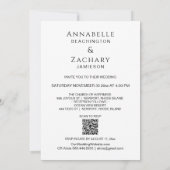 *~* RINGS AR6 Viktorianisch QR FOTO UAWG Wedding Einladung (Rückseite)