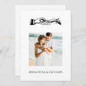 *~* RINGS AR6 Viktorianisch QR FOTO UAWG Wedding Einladung (Vorne/Hinten)