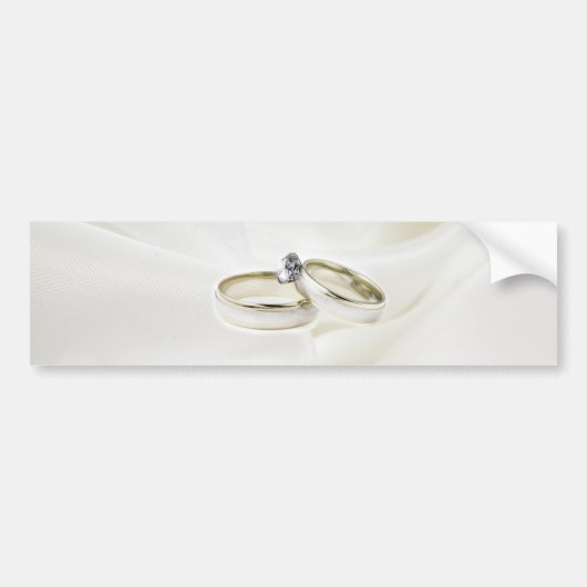 Rings auf Satin Autoaufkleber (Vorne)