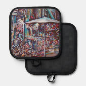 Rings der 8. Straße Topflappen (Vorderseite/Rückseite)