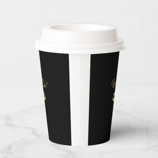 Rings für Schwarz und Gold Pappbecher (Rechts)