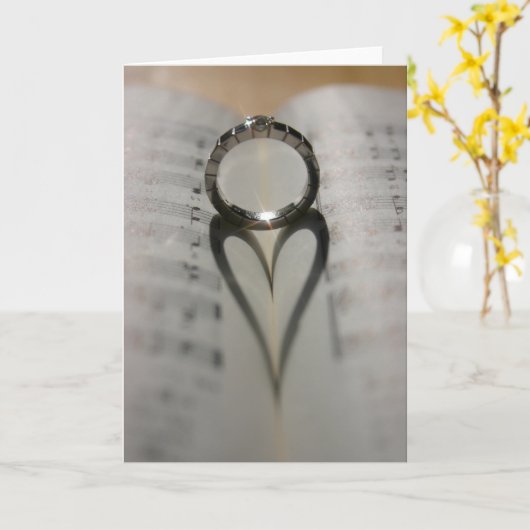 Ring's Heart Shadow Karte (Gelbe Blume)