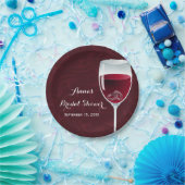 Rings in Wein Glass Bridal Polterabend Pappteller (Party)