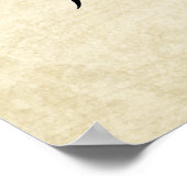 Rings Initial Balloon Thumbprint Wedding Guestbook Poster (Ecke)