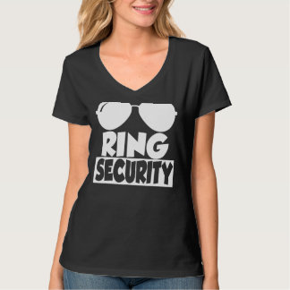 Rings Security Verlobung Hochzeitsstimmung Bachelo T-Shirt
