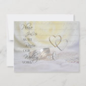 Rings Vow Renewal Einladung (Vorderseite)