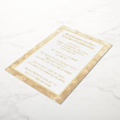 Rings White Gold 50. Hochzeitstag Folieneinladung (Gedreht)