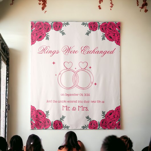 Rings wurden ausgetauscht wandteppich