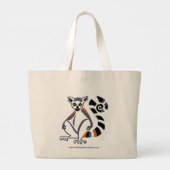 Ringschwanze - Tierliebhaber - Wildtiere - Jumbo Stoffbeutel (Rückseite)