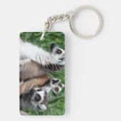 Ringschwanzfamilie Lemur Schlüsselanhänger (Rückseite)