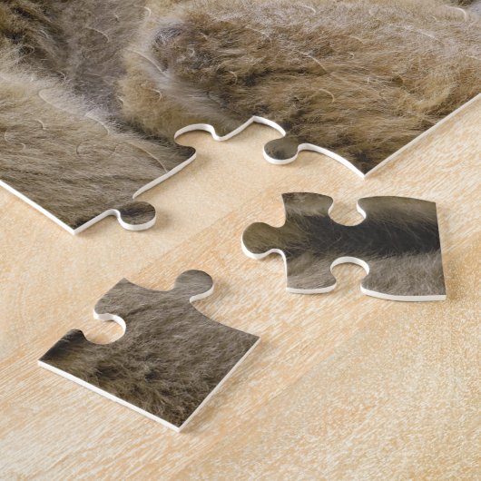 Ringschwanzlemmeln (Lemur catta) Mutter & Baby. Puzzle (Seite)