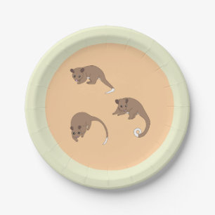 Ringschwanzpossums Pappteller