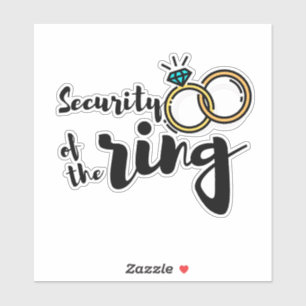 Ringsicherheit Aufkleber
