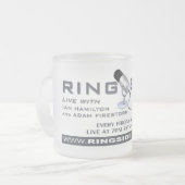 Ringside-mattierte GlaslebhaftTasse Mattglastasse (Vorderseite Links)