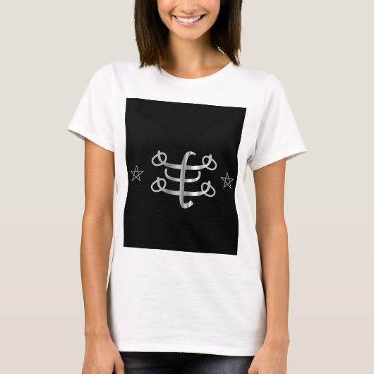 Ringstone Symbol Bahai religiöse Ikone T-Shirt (Vorderseite)