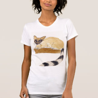 Ringtail Fine Art Watercolor Malerei T-Shirt