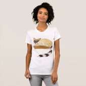 Ringtail Fine Art Watercolor Malerei T-Shirt (Vorne ganz)