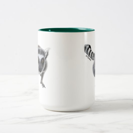 Ringtail Lemur - Tasse 15 oz Keramik (Mittel)