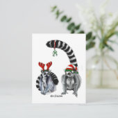 Ringtail-Lemuren - Urlaubskarte Feiertagskarte (Stehend Vorderseite)