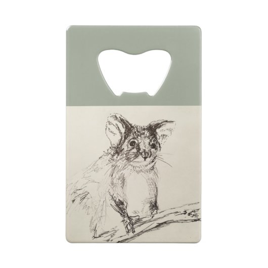 Ringtail Possum Australien Geldbeutel Flaschenöffner (Rückseite)