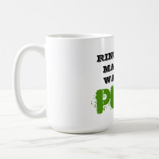 RINGTONES MACHEN WIR GEWOLLT, PUKE Funny Spaß Cup Kaffeetasse (Links)