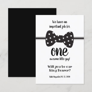 Ringträger-Anfrage Fliege Einladung