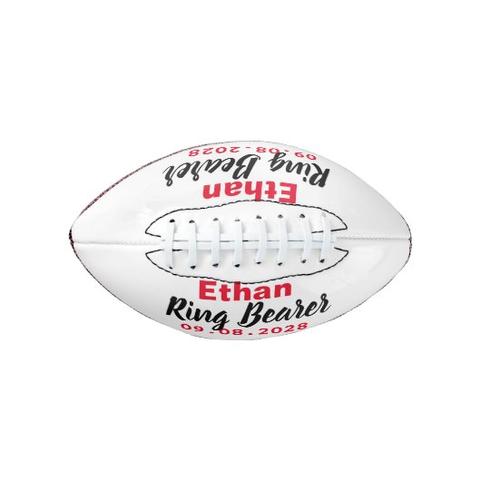 Ringträger Antrag Geschenk Mini Fußball Football (Vorderseite)
