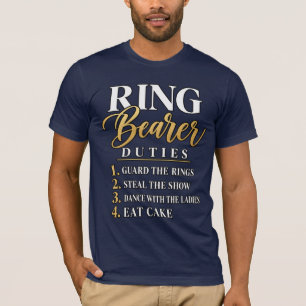 Ringträger Aufgaben Verantwortlichkeiten Hochzeit T-Shirt