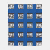 Ringträger Fleece Blanket Blu und Blk Collection (Vorderseite)