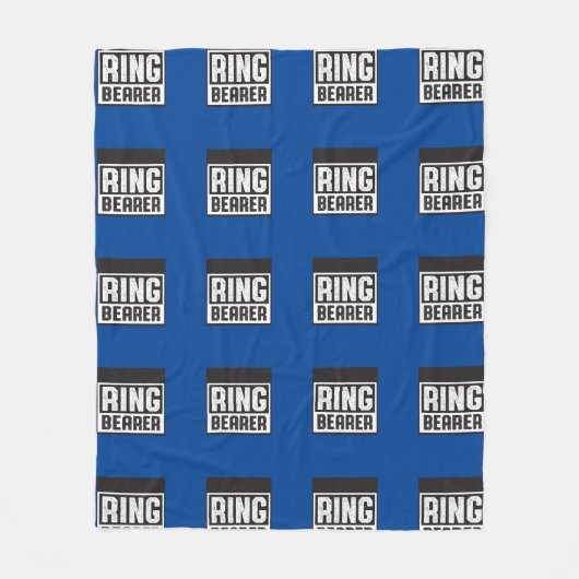 Ringträger Fleece Blanket Blu und Blk Collection (Vorderseite)