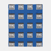 Ringträger Fleece Blanket Blu und Blk Collection (Vorderseite)